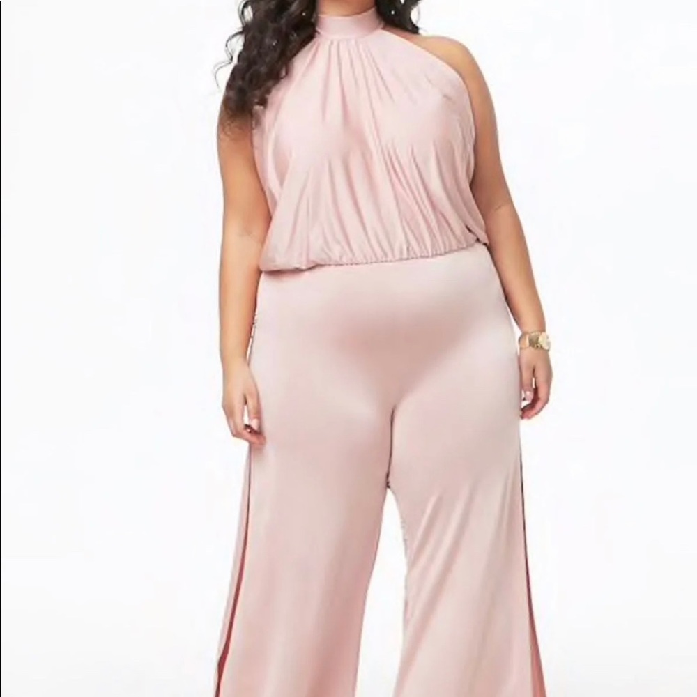 Rose Gold Satin Romper